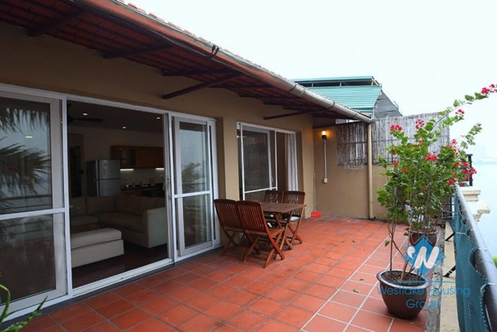 Modern lakeside apartment for rent on Quang Khanh road, Tay Ho